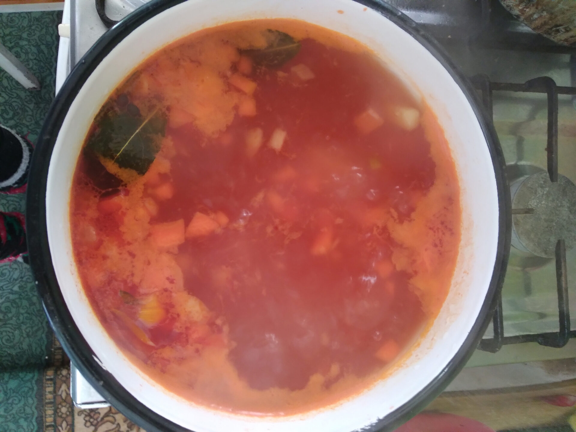 Borș verde cu măcriș și ou poza