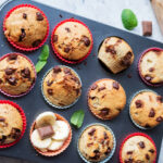 Briose cu banane si ciocolata