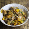 Carne de porc cu ananas la tigaie poza