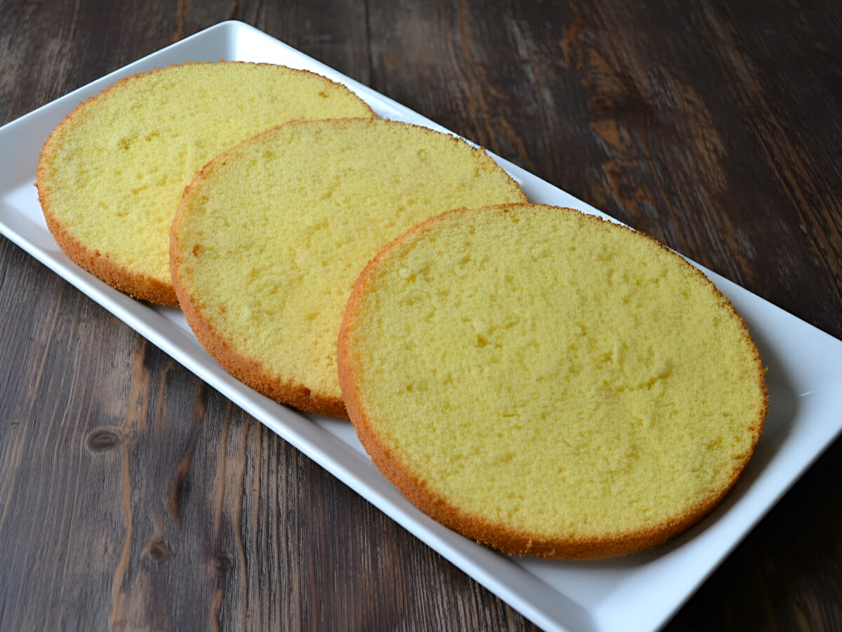 Pandispan fara oua la cuptor poza