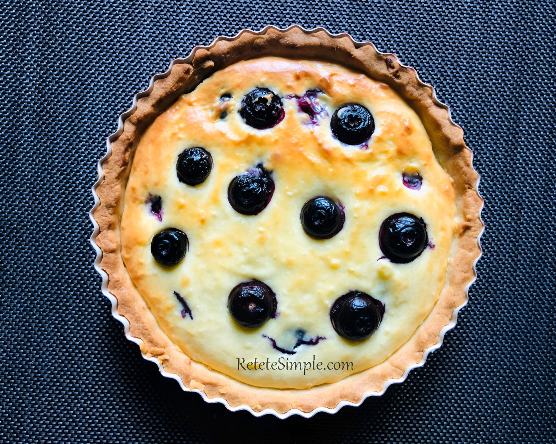 Prajitura cu afine si unt poza