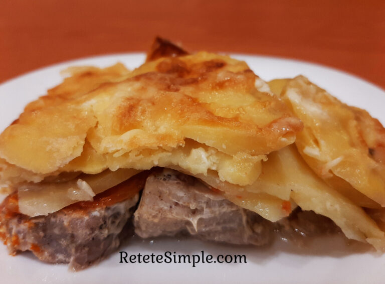 Carne frantuzeasca cu cartofi la cuptor