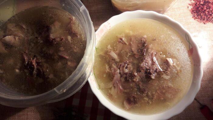 Se lasă să se răcească până când sunt complet fierte