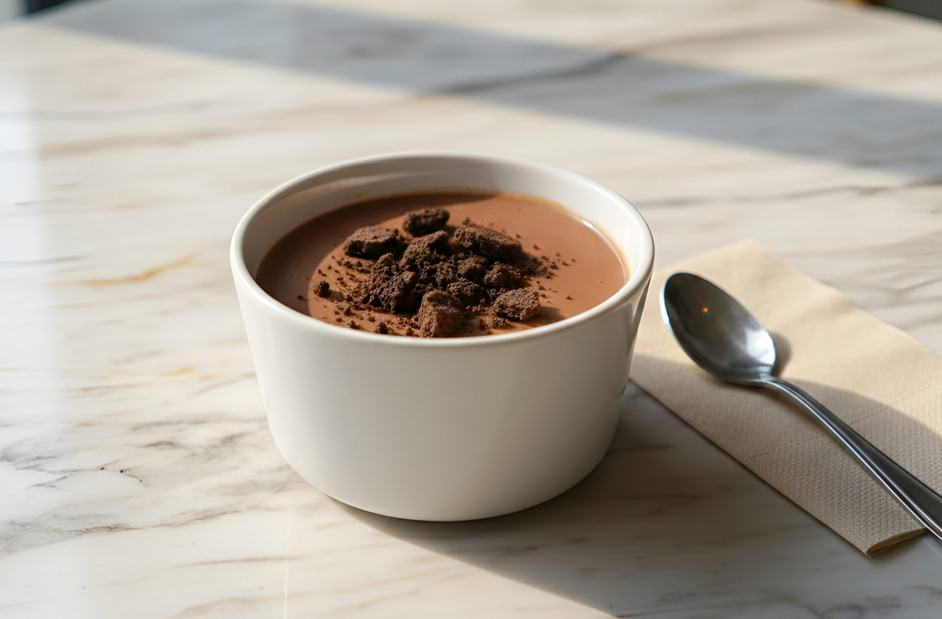 Budinca de ciocolata cu caramel poza