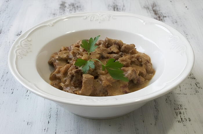 Carne de porc in smantana poza