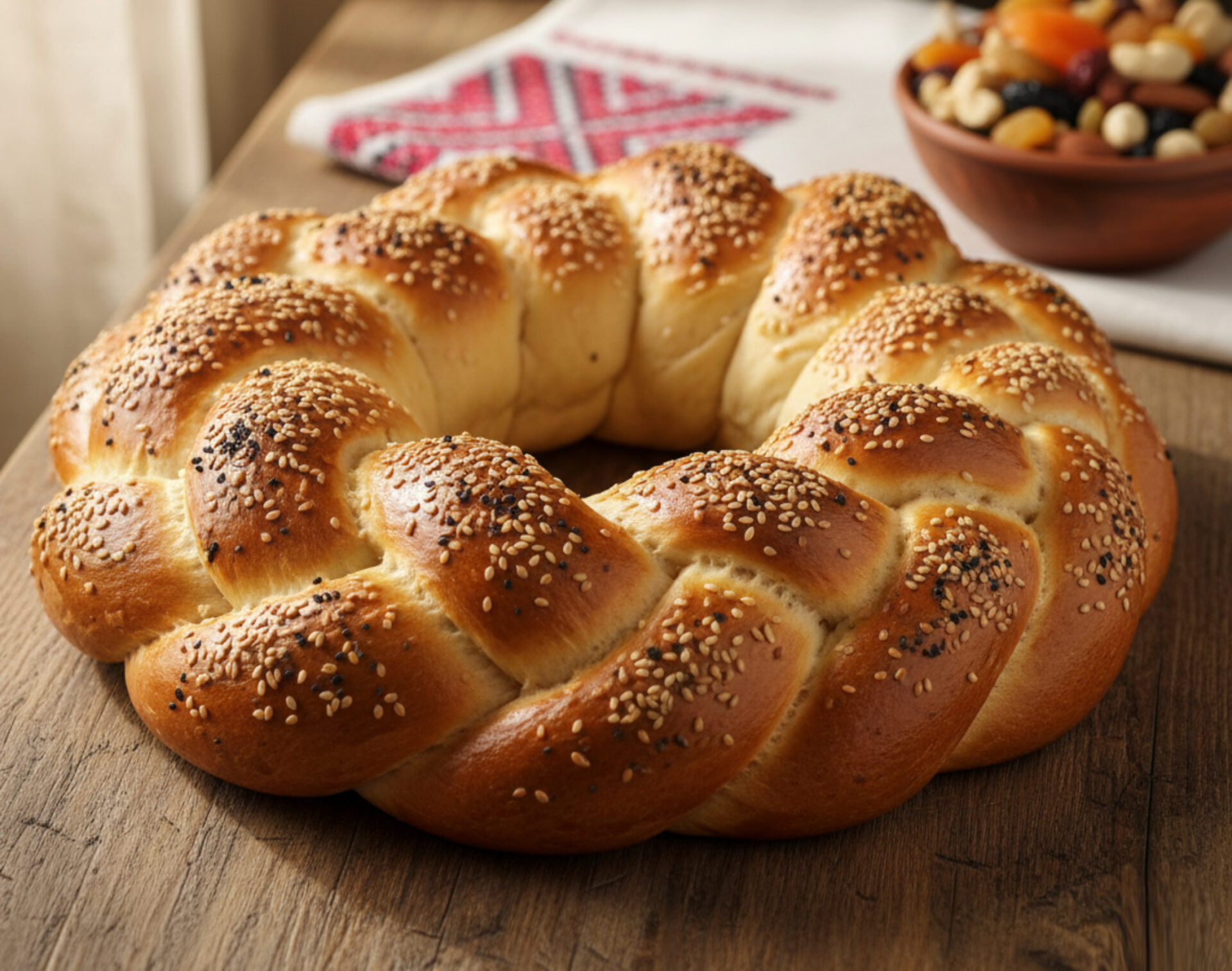 Colac moldovenesc de sarbatoare poza