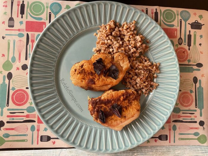 Cotlete de porc cu muștar și roșii poza