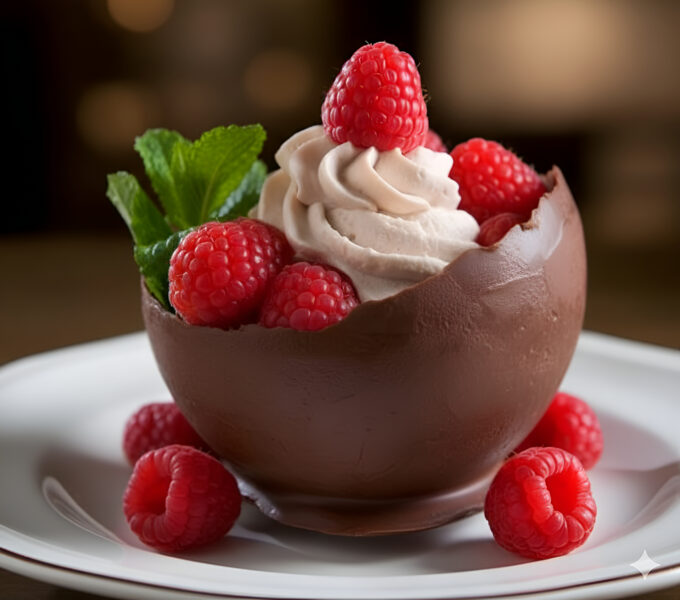 Desert Cremă de zmeură