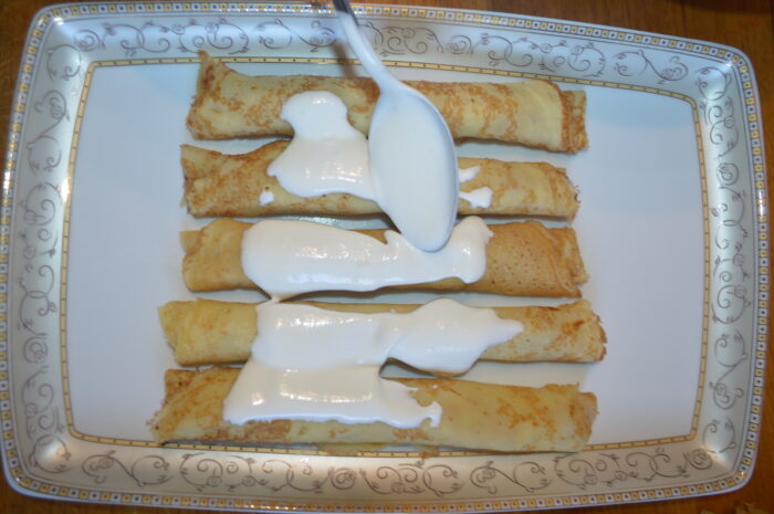 Ungeti stratul de clatite