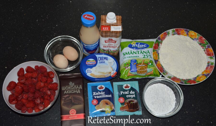 Tort simplu fetita de lapte poza cu ingrediente