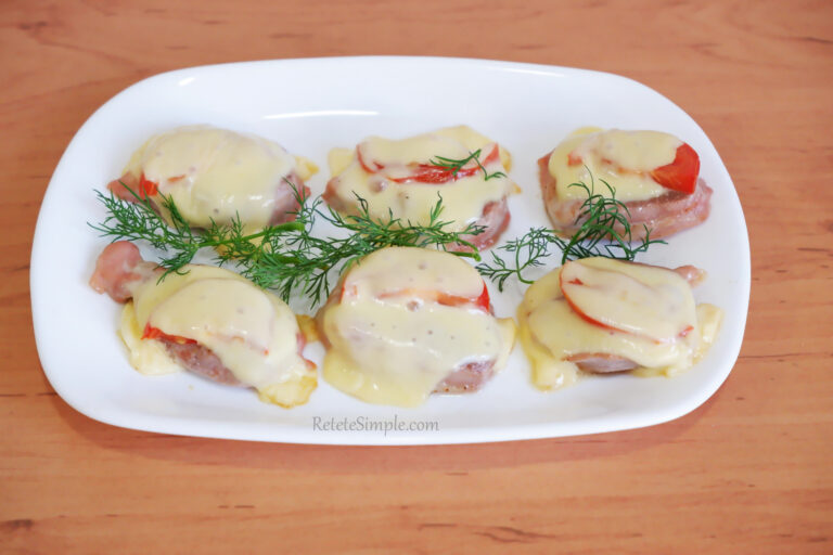 Medalioane de porc la cuptor