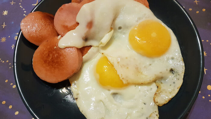 Ouă prăjite în untură poza