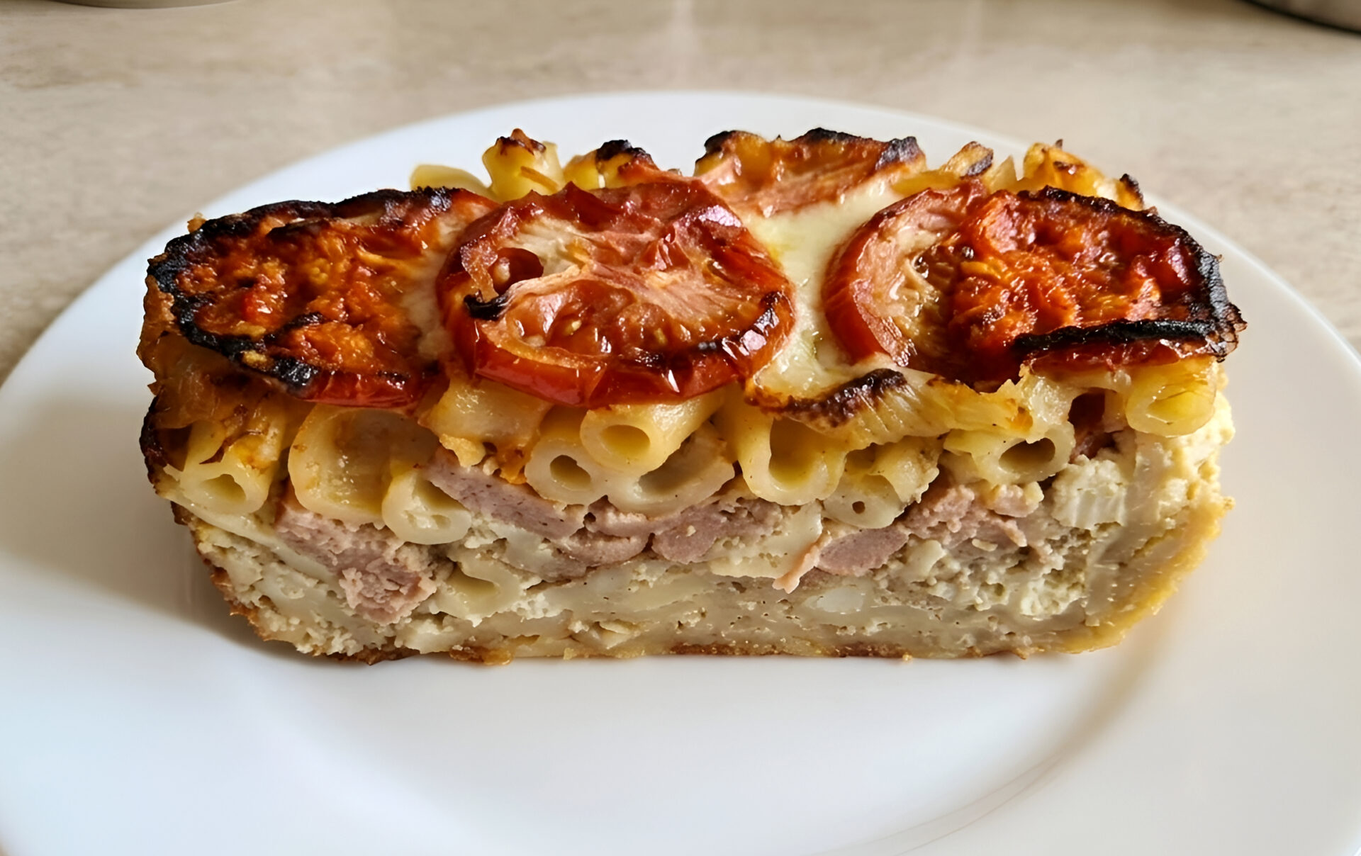 Paste cu carnati la cuptor poza