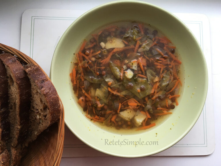 Supa de linte cu telina