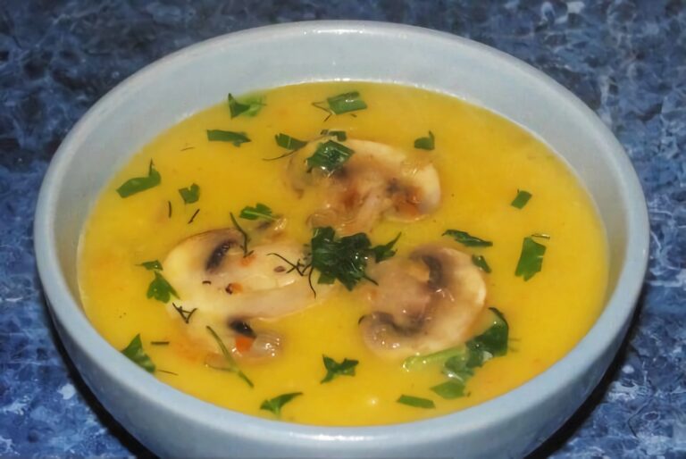 Supa crema de dovleac cu ciuperci