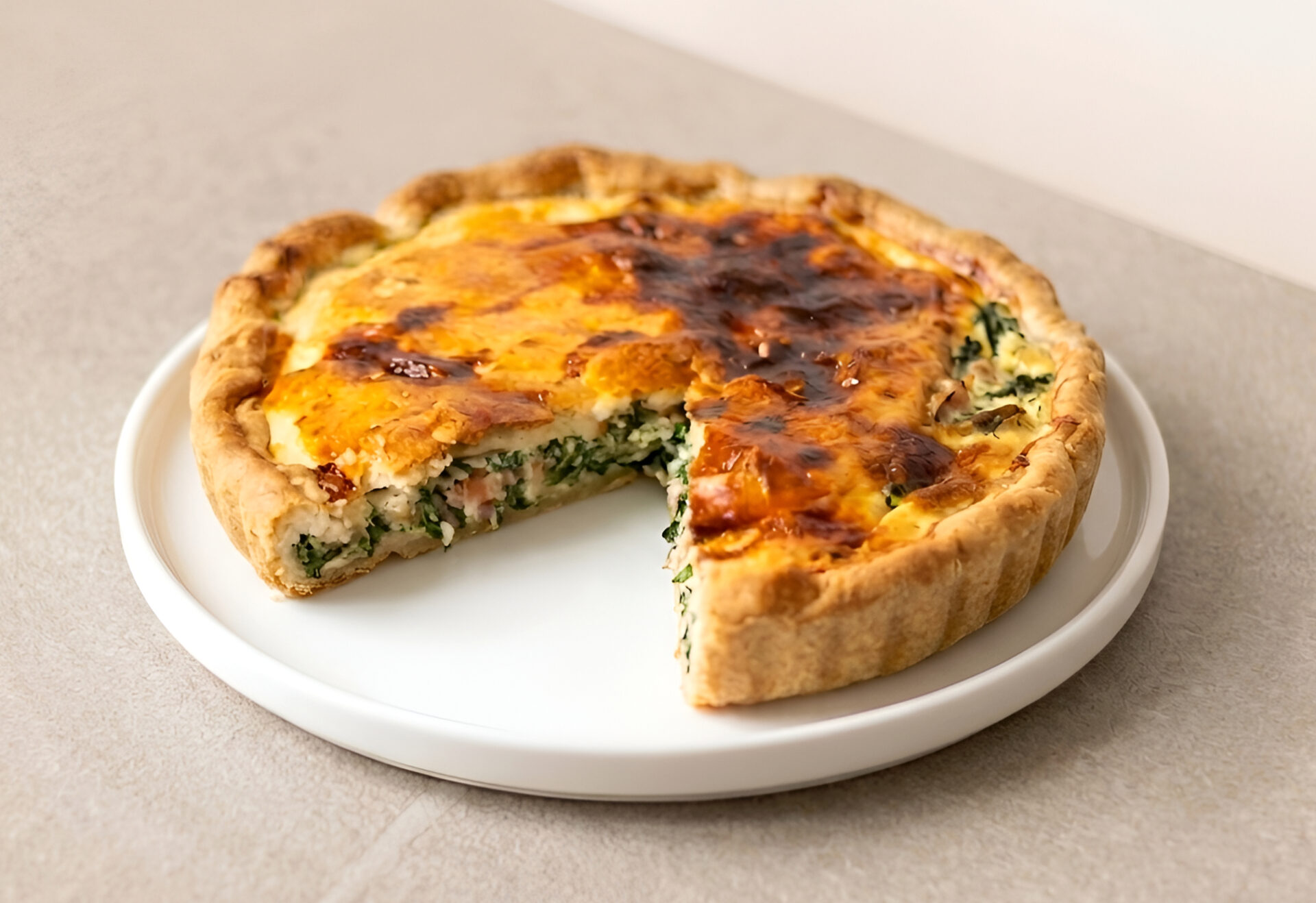 Caserola de somon si broccoli poza