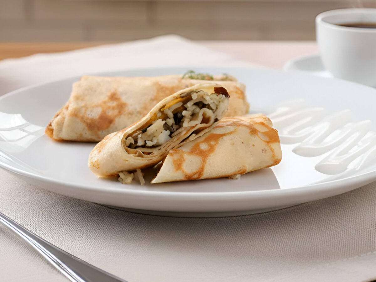 Clatite umplute cu carne tocata si orez poza