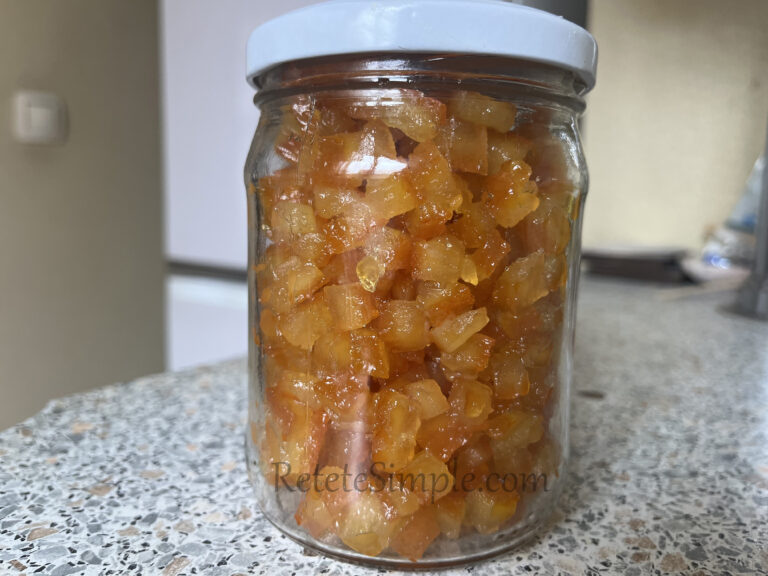 Coaja de portocala confiata