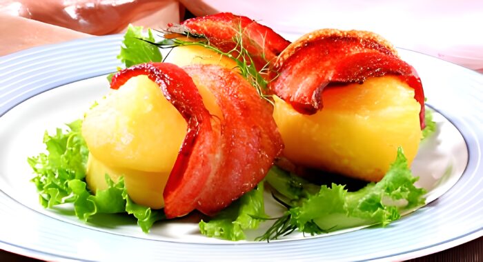 Cartofi cu bacon și cașcaval poza