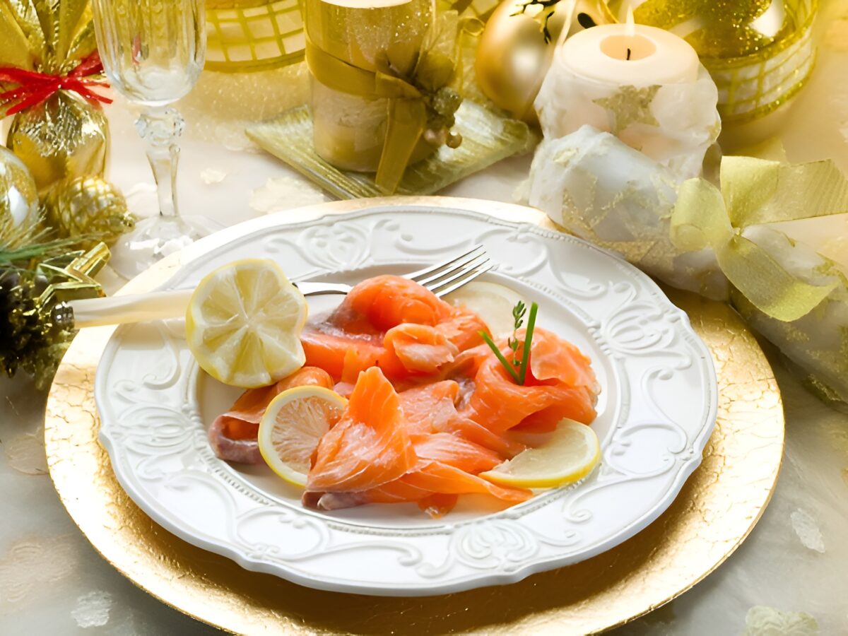 Carpaccio de somon poza