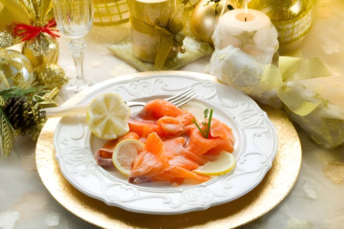 Carpaccio de somon poza