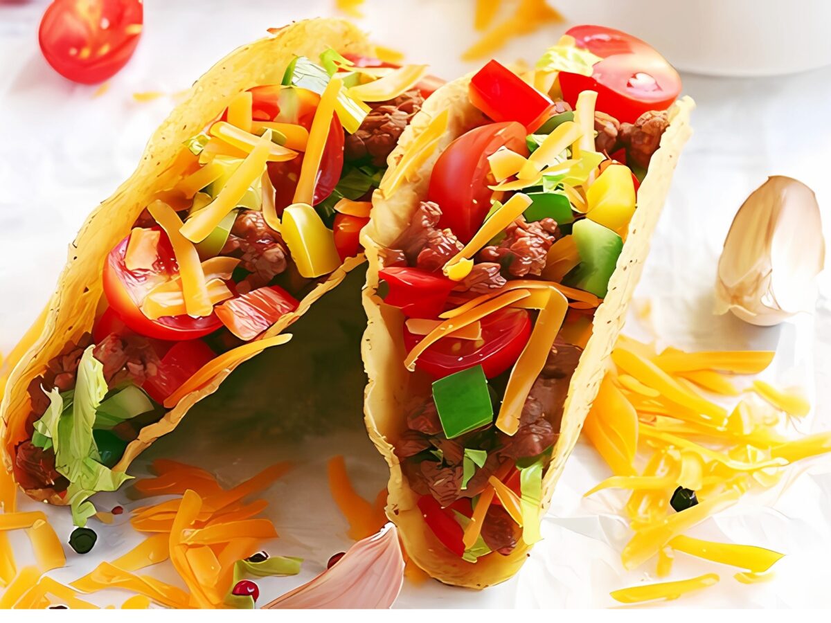 Tacos mexican cu carne poza