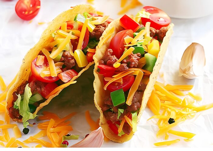 Tacos mexican cu carne poza