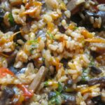 Pilaf de post cu ciuperci