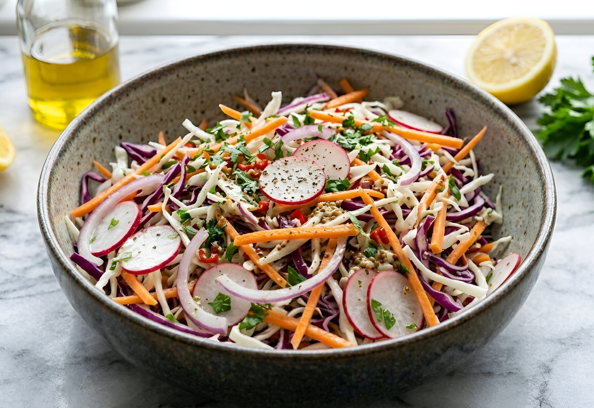 Salata de varza si ridiche cu morcov poza