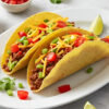 Tacos mexican cu carne, legume si cascaval poza