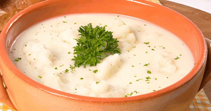 Supa de conopida cu lapte poza