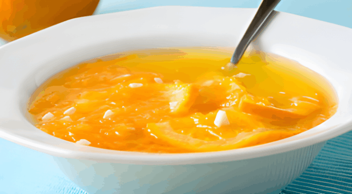 Supa crema de dovleac cu portocale poza