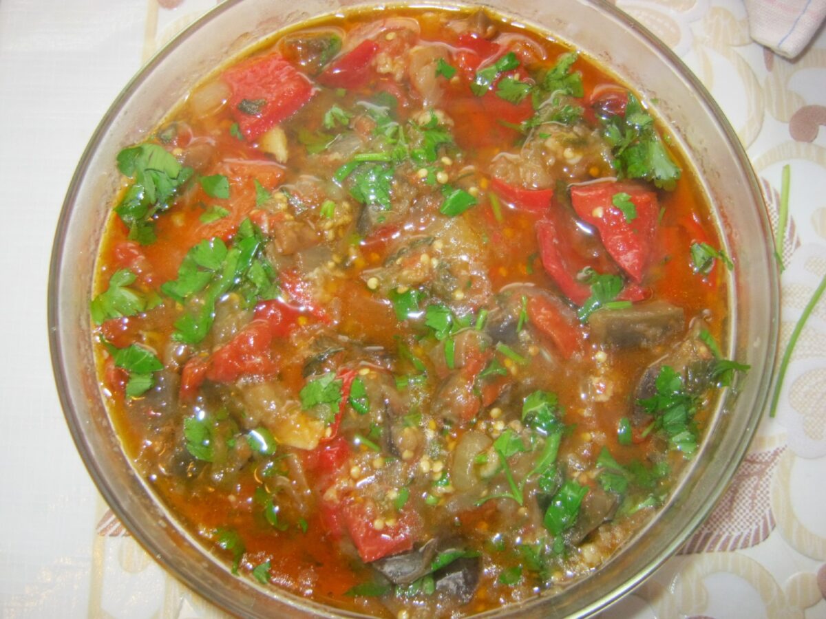 Vinete cu ardei la borcan aperitiv delicios poza