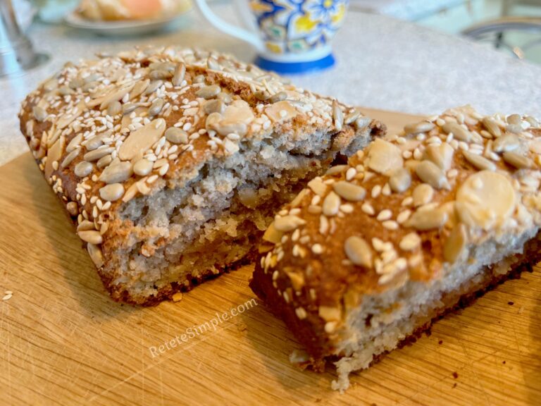 Banana bread – chec pufos cu banane si nuci