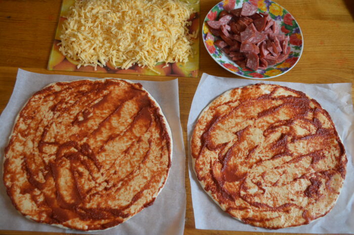 Din asa cantitate de ingrediente se primesc 2 pizza