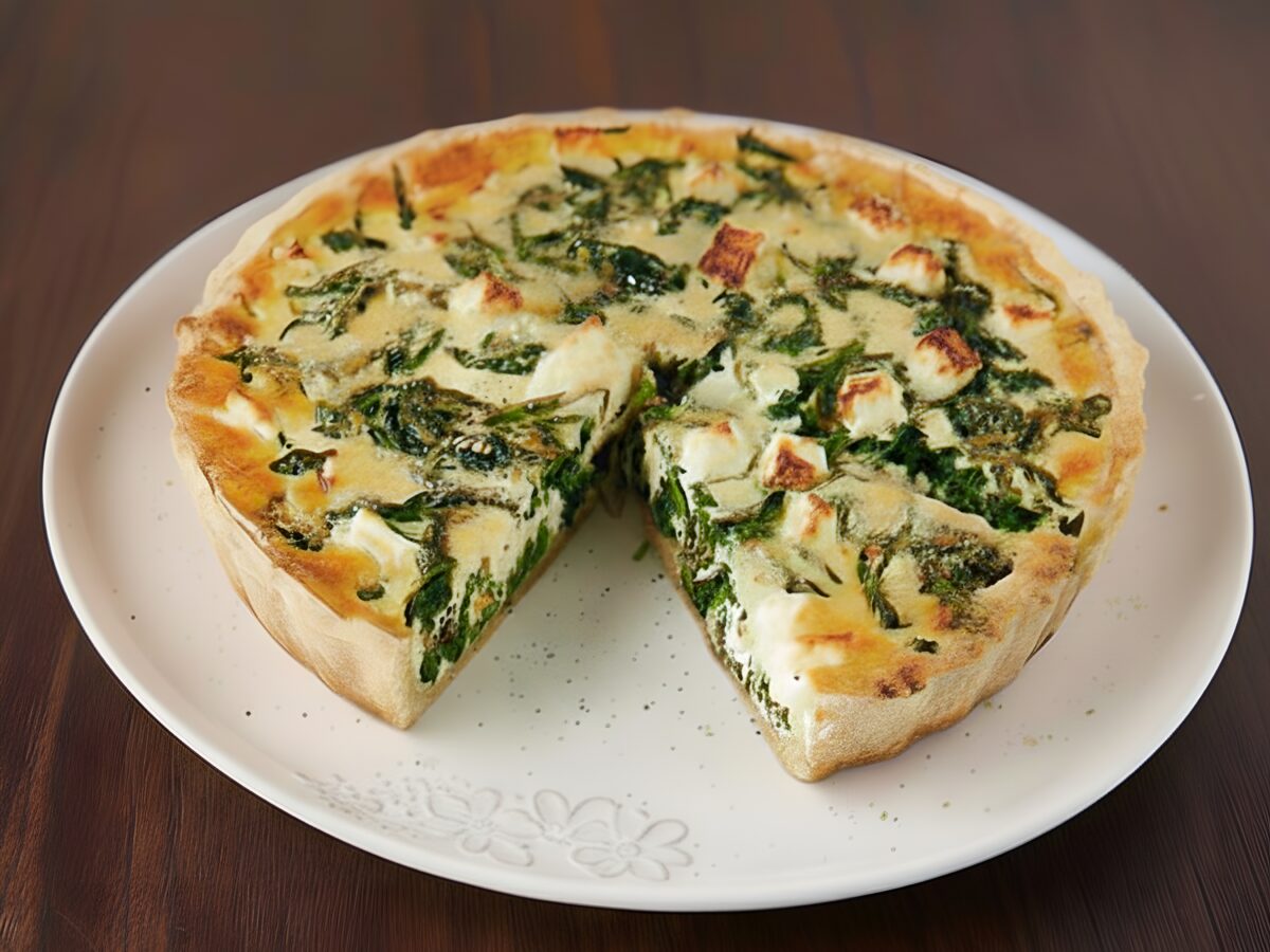 Omleta cu spanac si branza feta