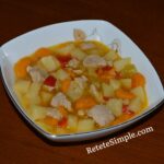 Tocanita de cartofi cu carne de porc