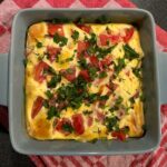 Omleta la cuptor cu sunca si cascaval