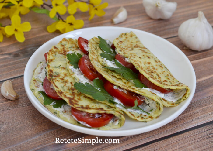 tortila cu dovlecei este gata