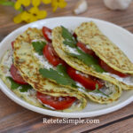 Tortilla din dovlecei cu umplutura