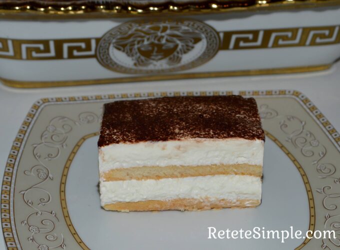 Tort cu piscoturi si frisca