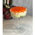 Salata cu creveti si caviar rosu