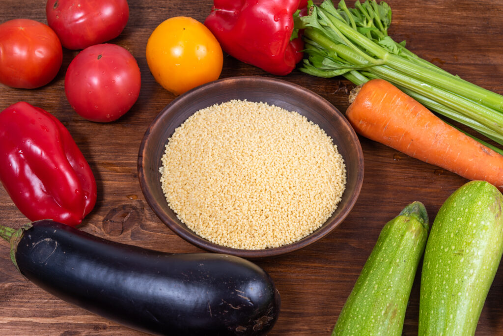 Cuscus cu legume inabusite