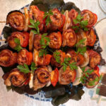 Frigarui de pui cu ardei si ceapa la cuptor