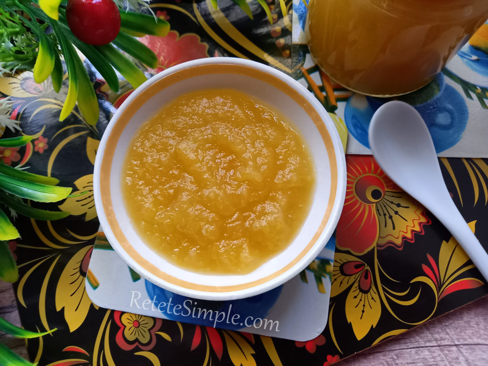 Gem de mere cu portocala poza