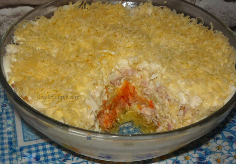 Salata de pui cu cascaval si cartofi