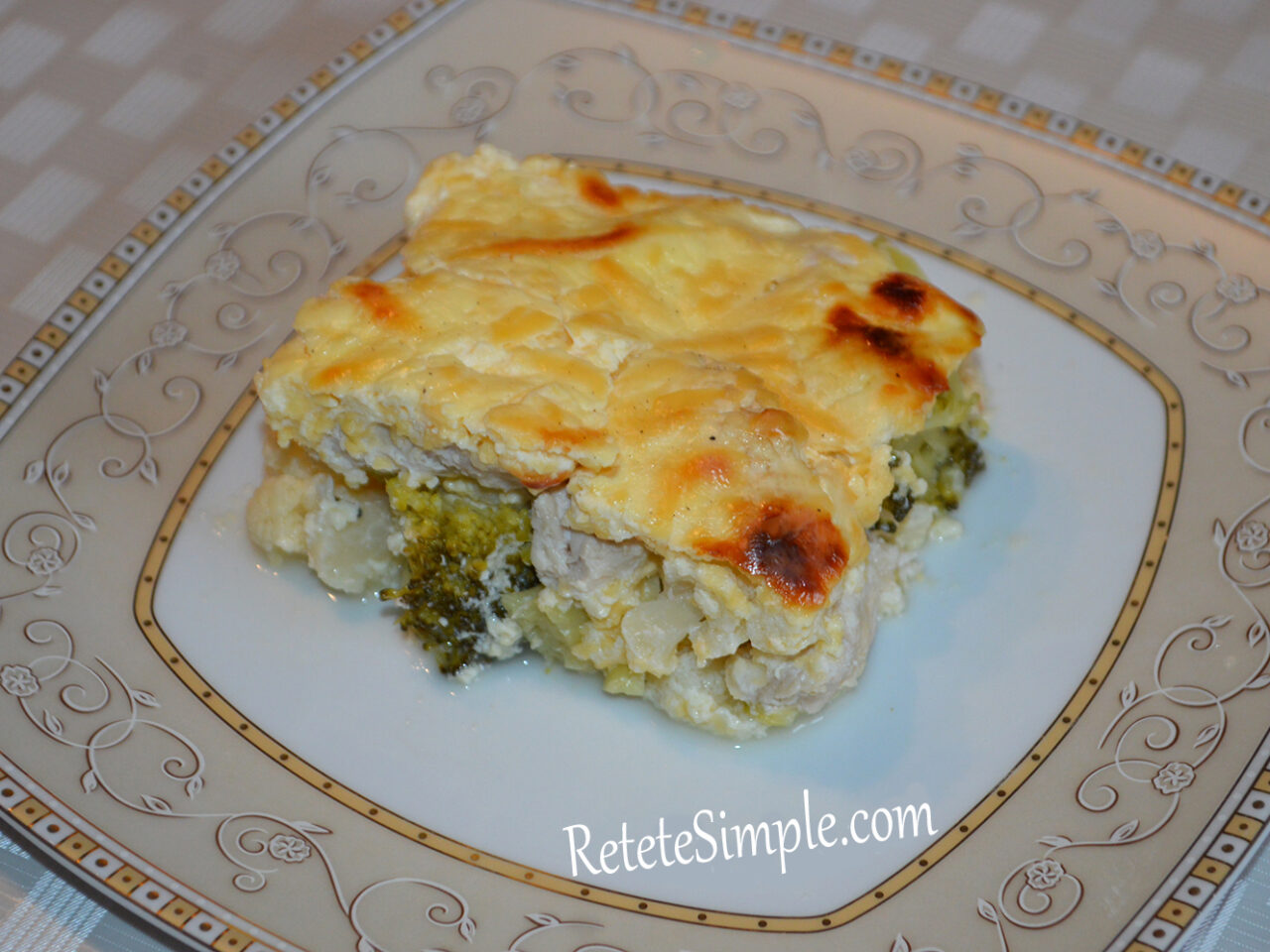Caserola de broccoli si pui