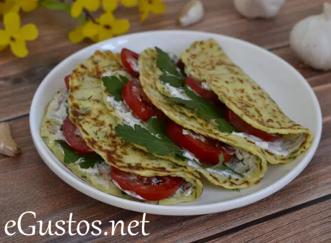 tortilla cu dovlecei