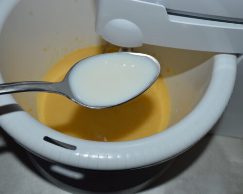 Add 4 tablespoons of milk