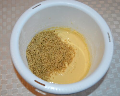 Add the chopped walnuts